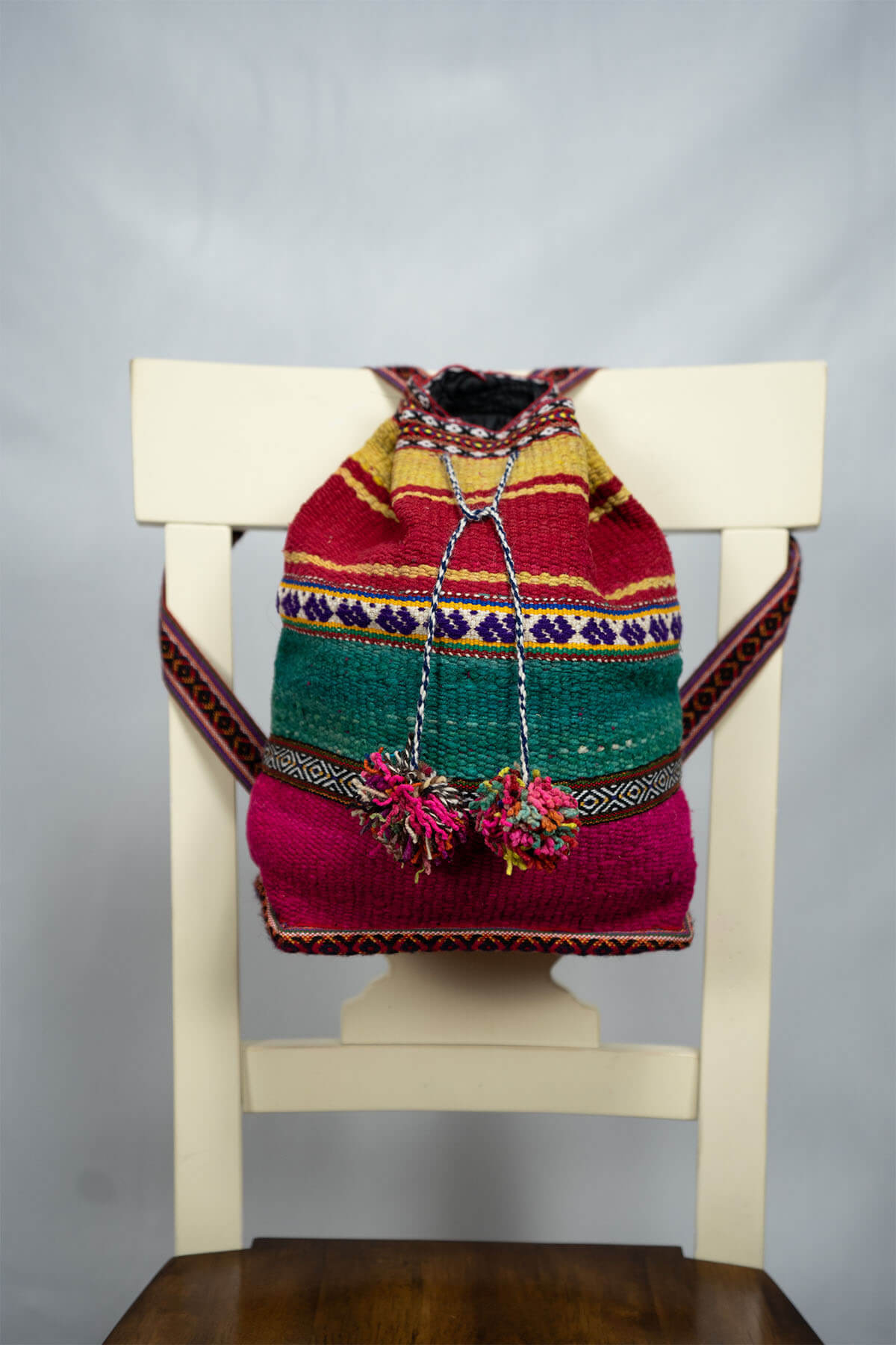 Accessory Backpack 100% Peruvian Sheep wool Handmade Unisex