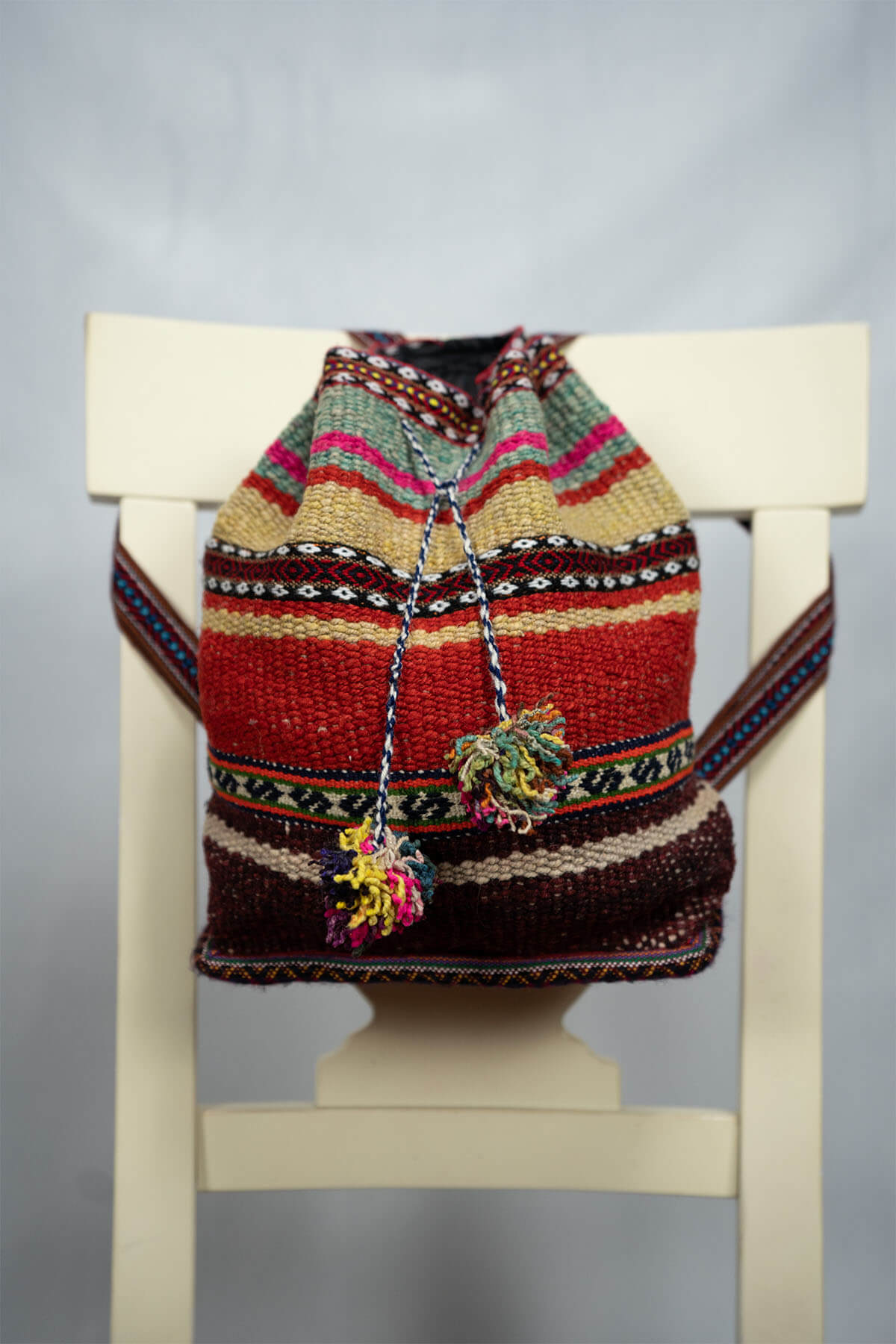 Accessory Backpack 100% Peruvian Sheep wool Handmade Unisex