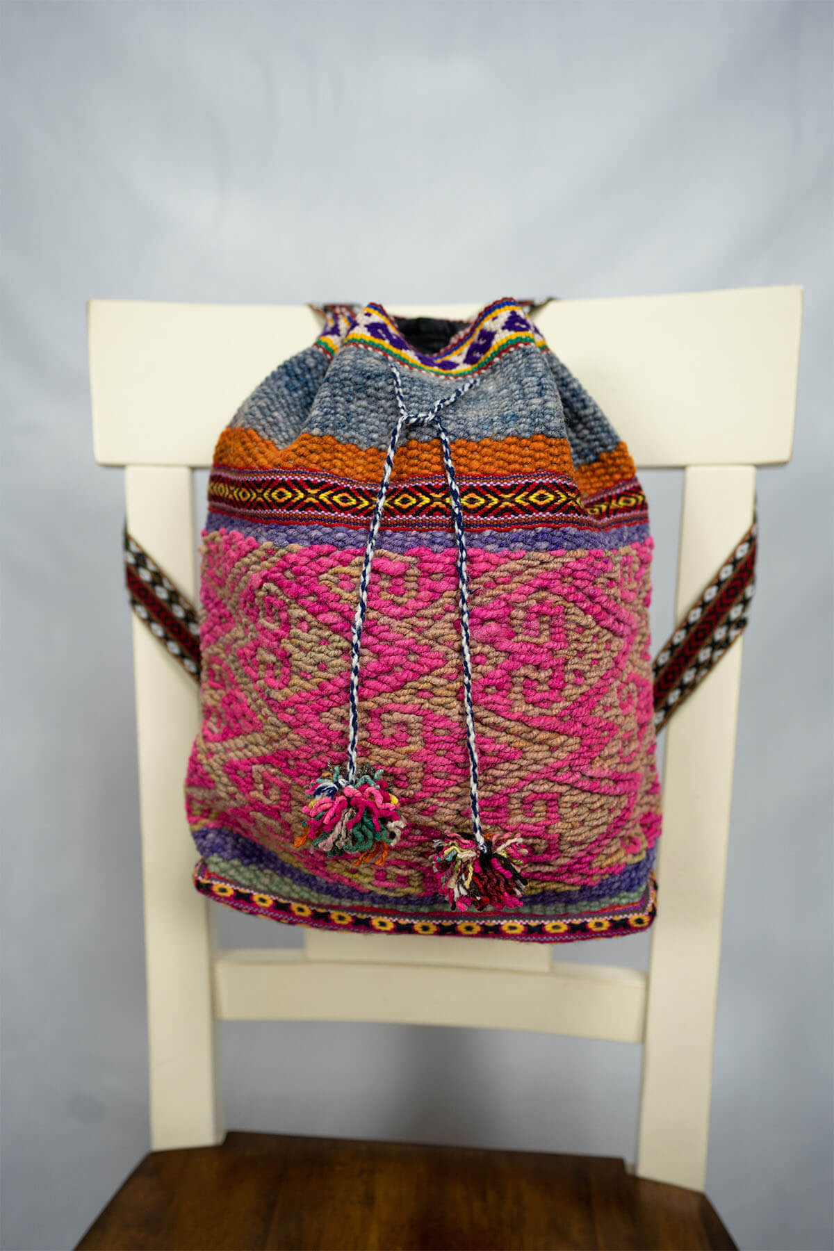 Accessory Backpack 100% Peruvian Sheep wool Handmade Unisex