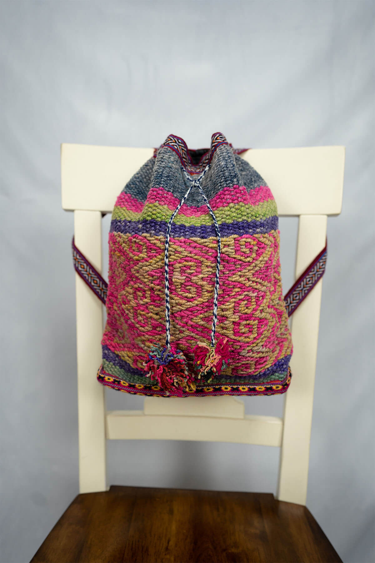 Accessory Backpack 100% Peruvian Sheep wool Handmade Unisex